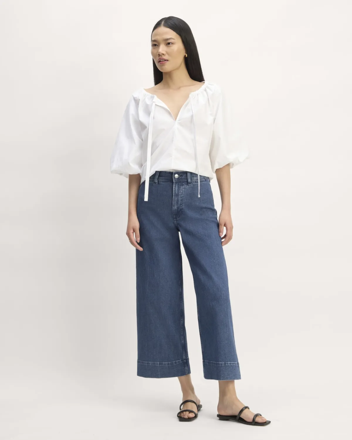 Everlane Tops*The Supima® Puff-Sleeve Top