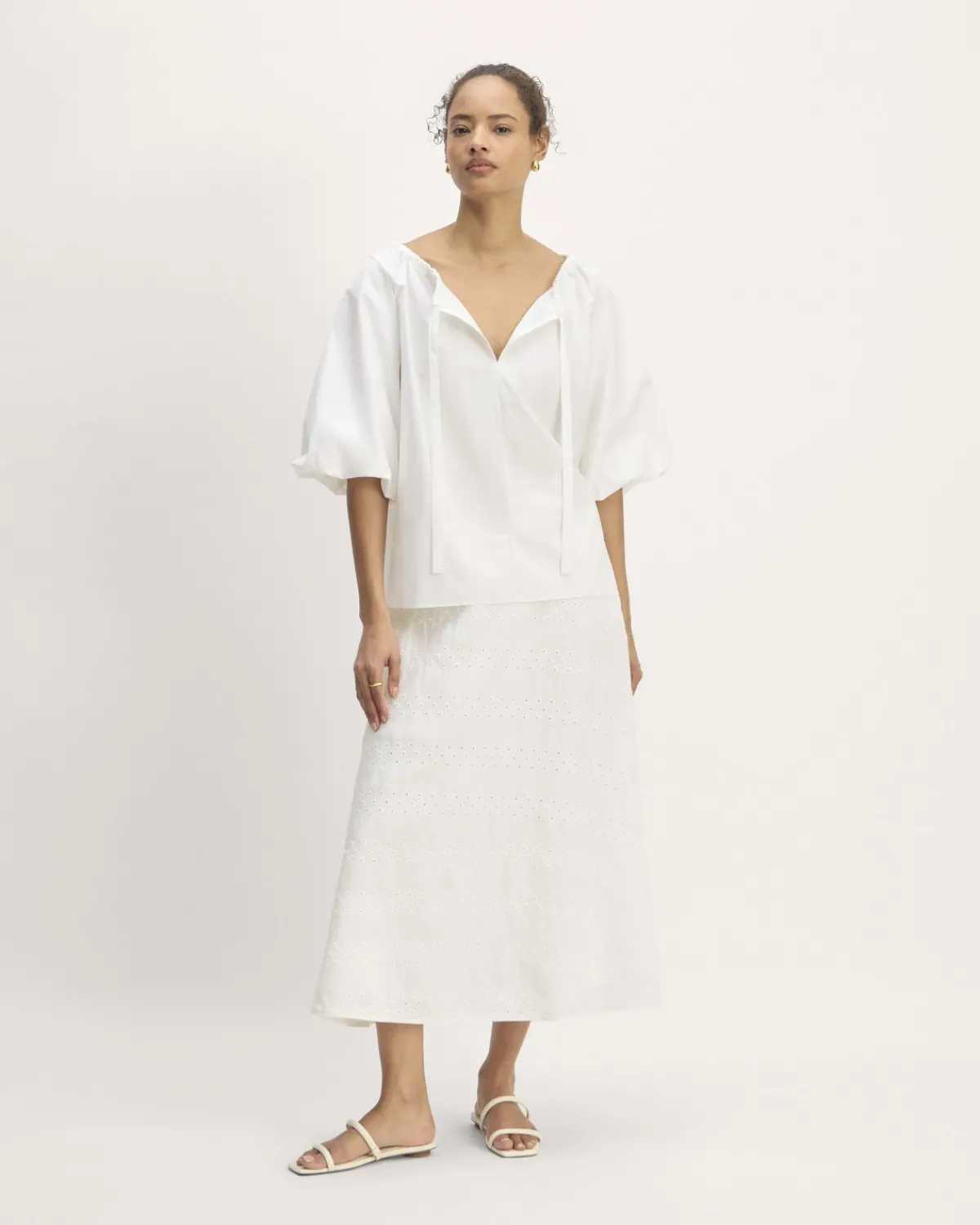 Everlane Tops*The Supima® Puff-Sleeve Top