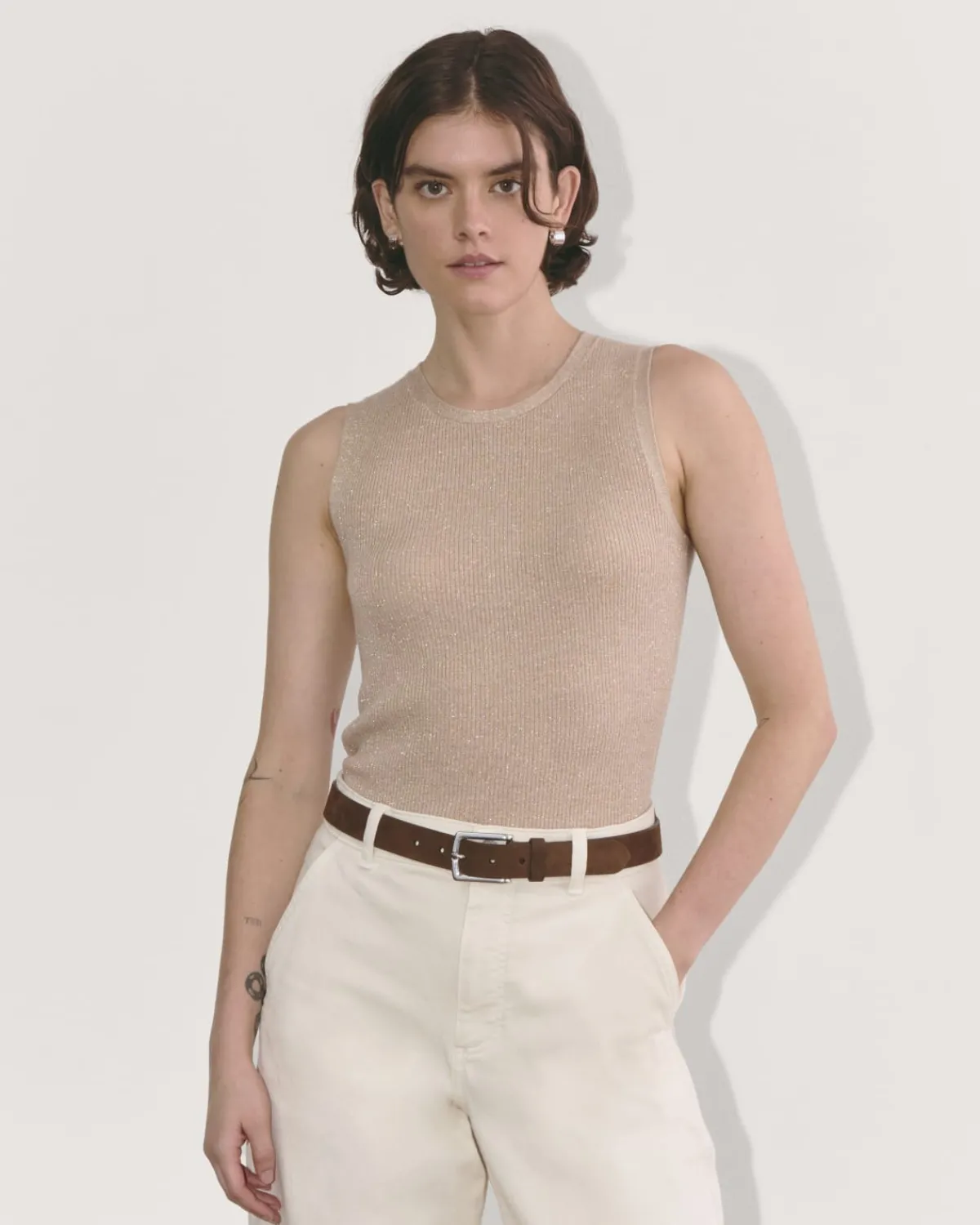 Everlane Sweaters|Crew Sweaters*The Tank in Lurex Merino