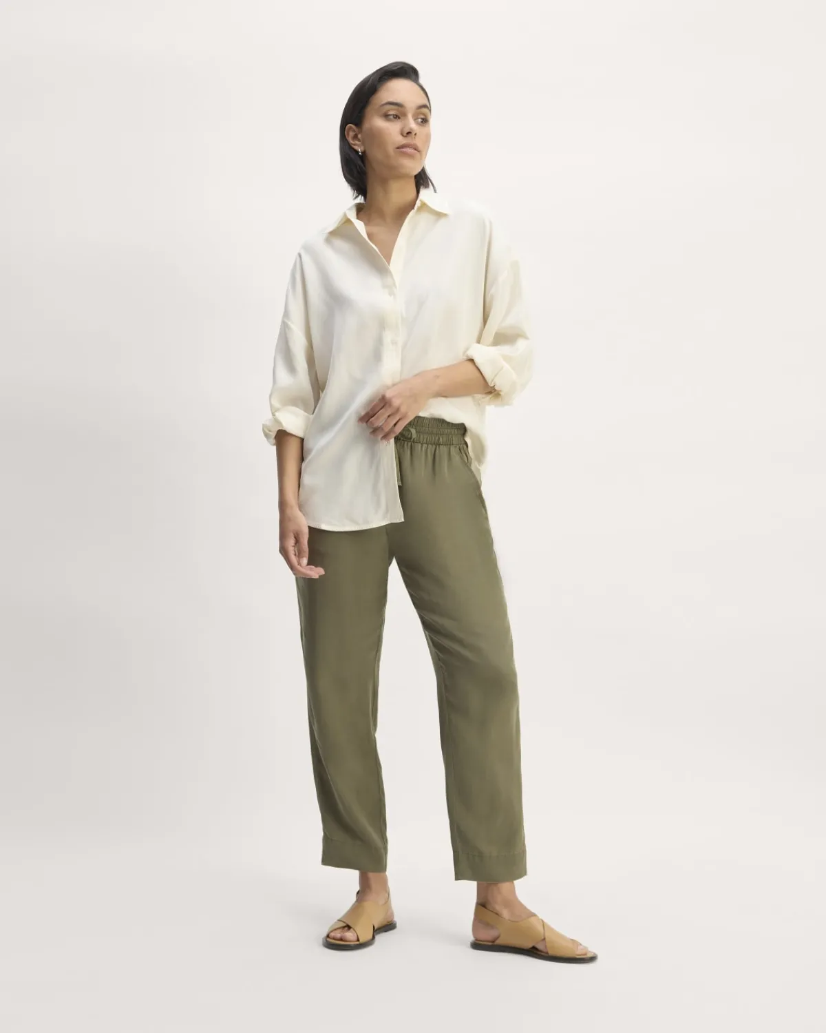 Everlane Pants|Pull-On Pants*The Tapered Pant in Butterlite Kalamata