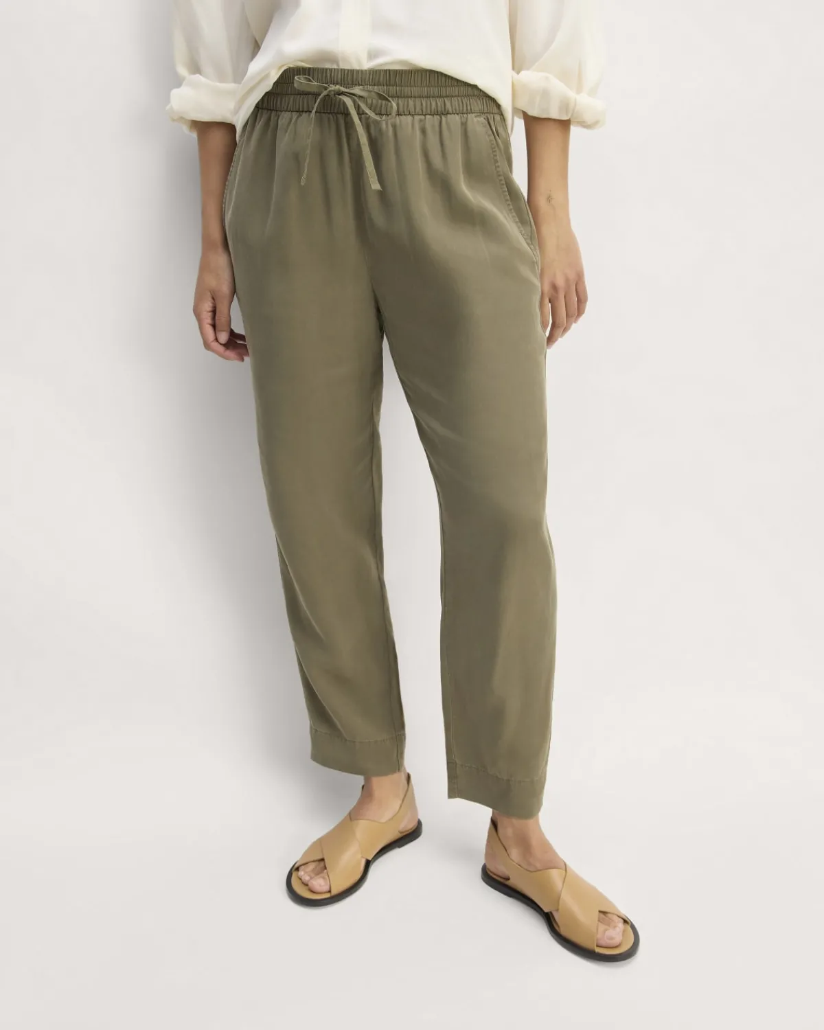 Everlane Pants|Pull-On Pants*The Tapered Pant in Butterlite Kalamata