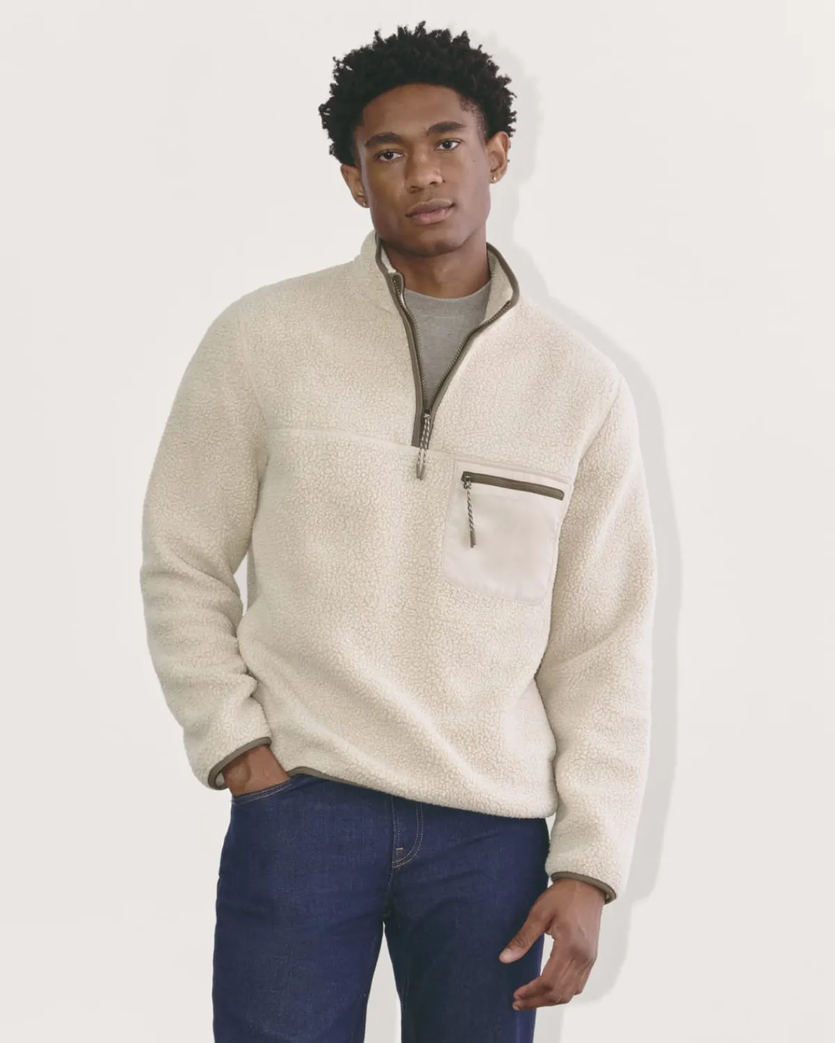 Everlane Shirts|Long Sleeve Shirts*The Teddy Quarter-Zip Fleece