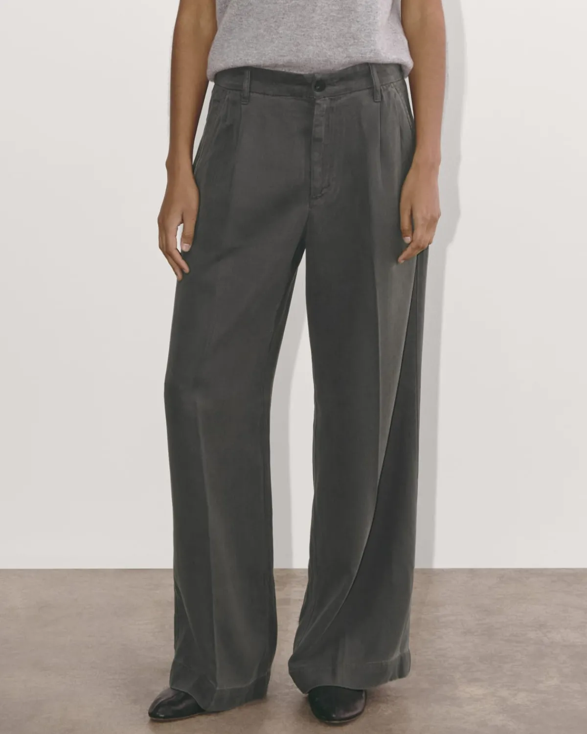 Everlane Pants|Wide-Leg Pants*The Trouser in Buttersoft
