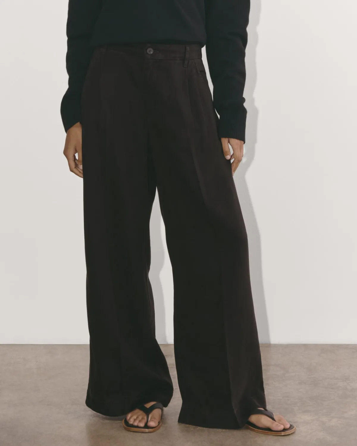 Everlane Pants|Wide-Leg Pants*The Trouser in Buttersoft