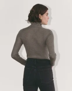 Everlane Sweaters|Turtleneck Sweaters*The Turtleneck in Ultrasoft Merino Heather Cocoa