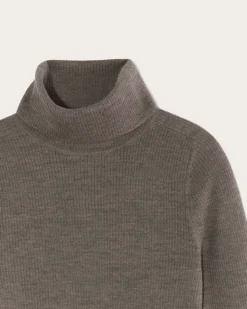 Everlane Sweaters|Turtleneck Sweaters*The Turtleneck in Ultrasoft Merino Heather Cocoa