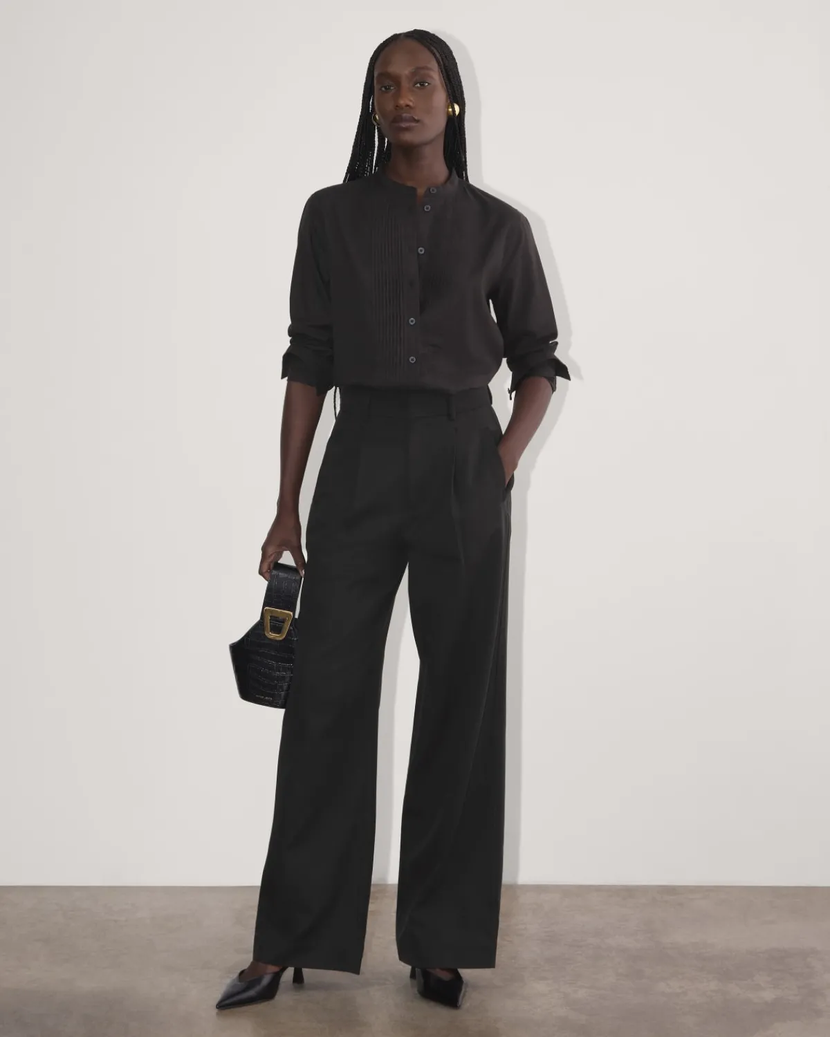 Everlane Tops*The Tuxedo Shirt in Silky Cotton