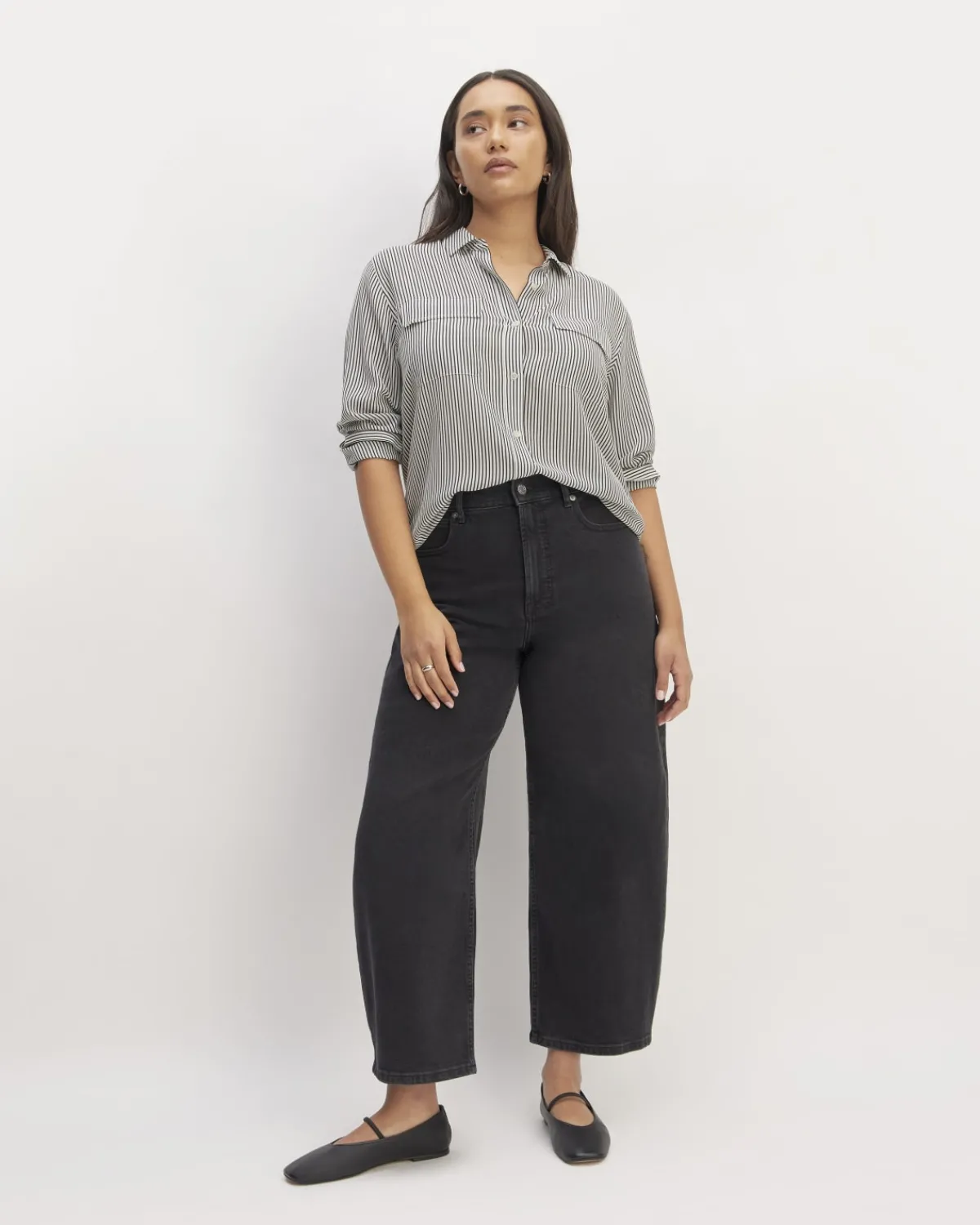 Everlane Tops*The Utility Shirt in Washable Silk