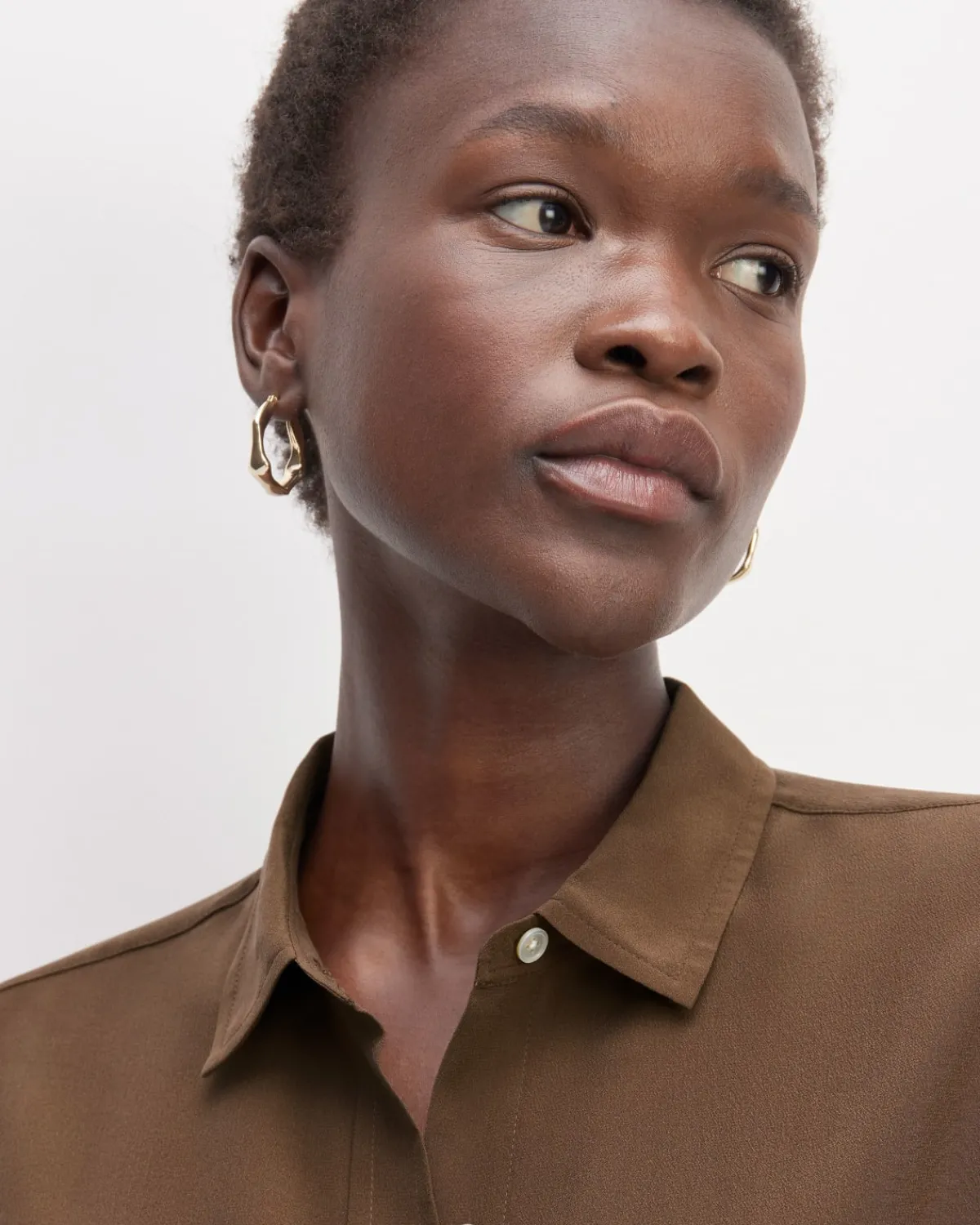Everlane Tops*The Utility Shirt in Washable Silk