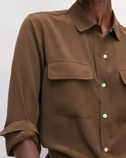 Everlane Tops*The Utility Shirt in Washable Silk