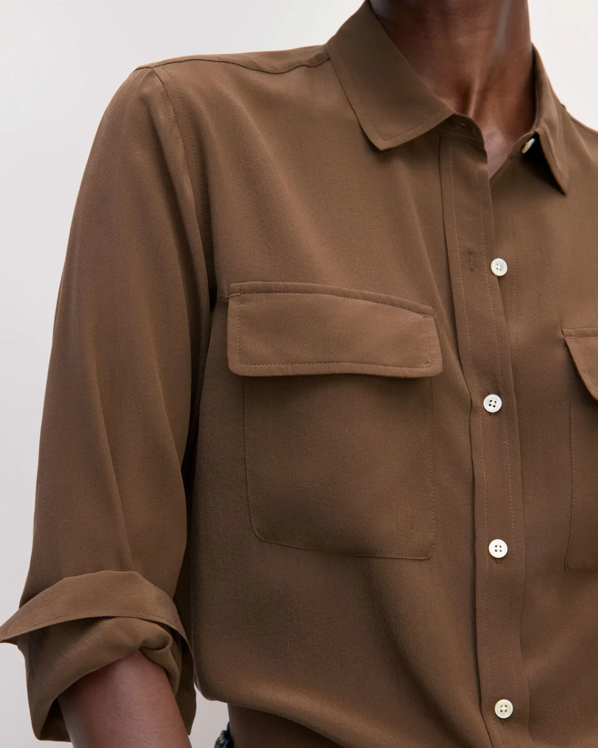 Everlane Tops*The Utility Shirt in Washable Silk