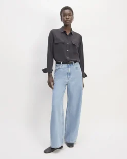 Everlane Tops*The Utility Shirt in Washable Silk