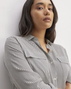 Everlane Tops*The Utility Shirt in Washable Silk