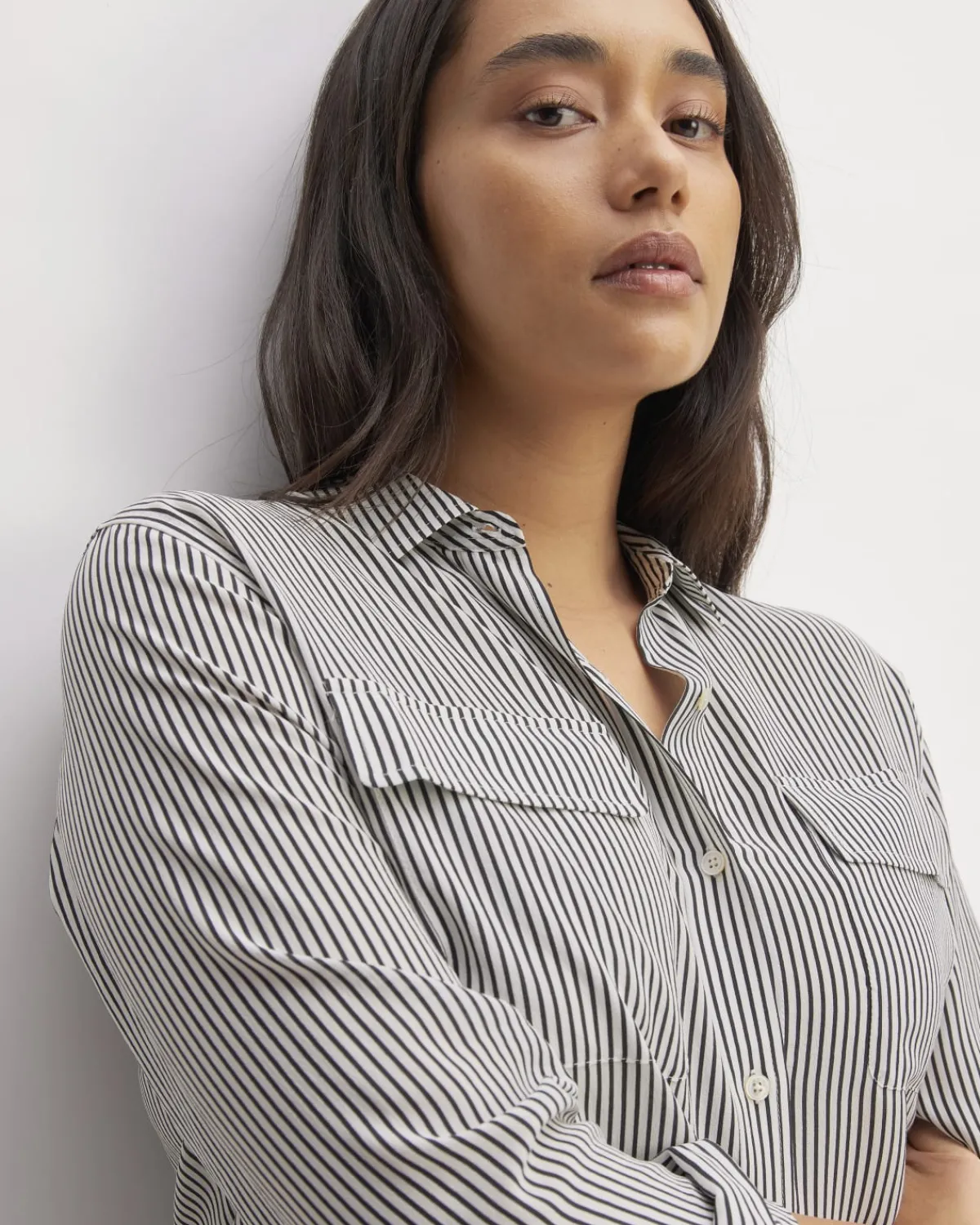 Everlane Tops*The Utility Shirt in Washable Silk