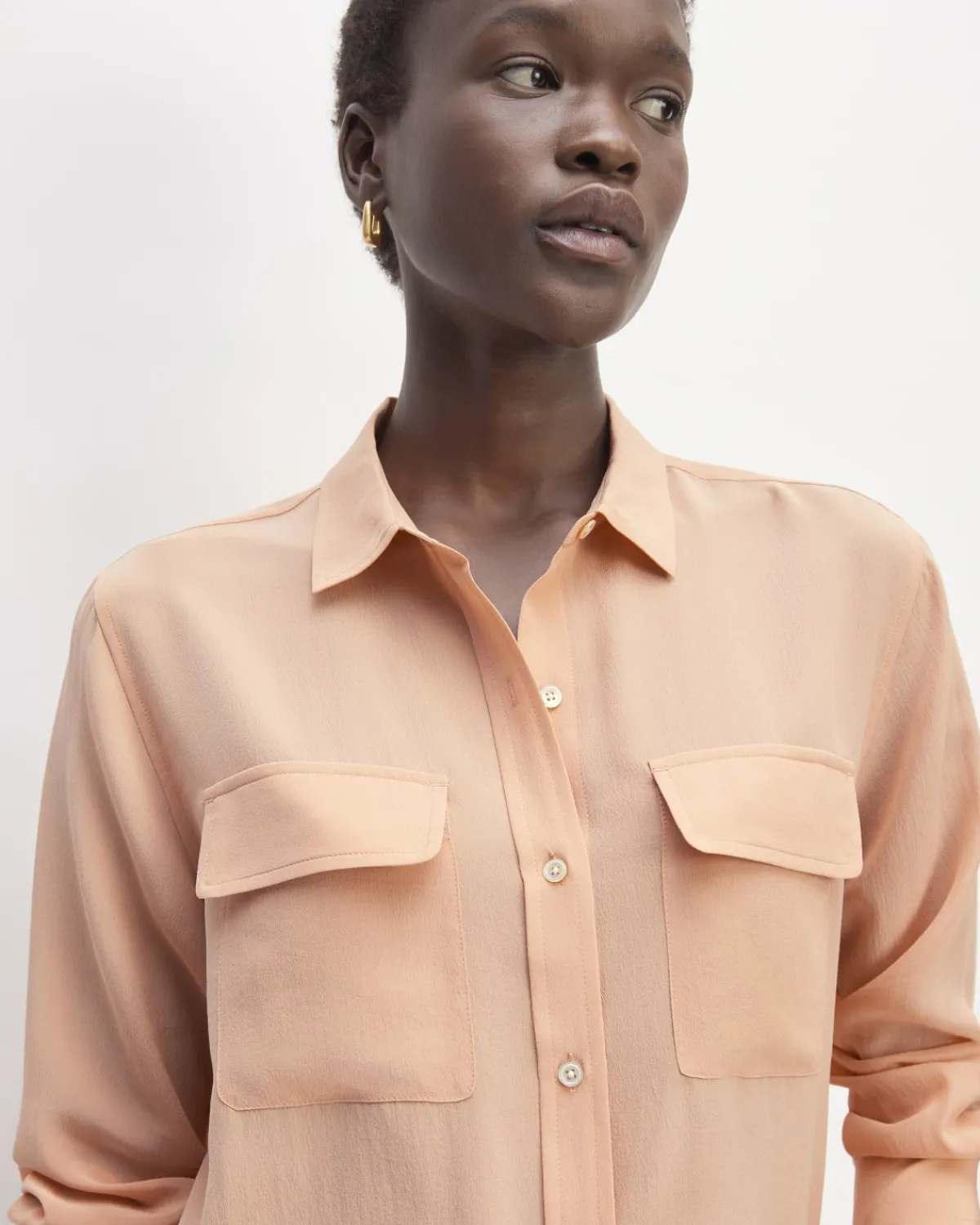 Everlane Tops*The Utility Shirt in Washable Silk