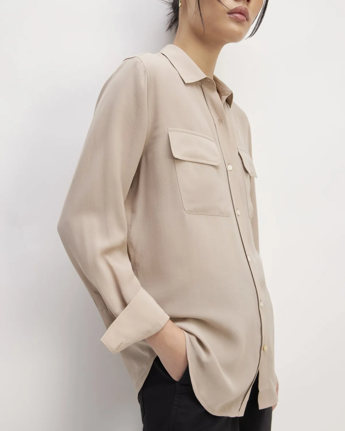 Everlane Tops*The Utility Shirt in Washable Silk