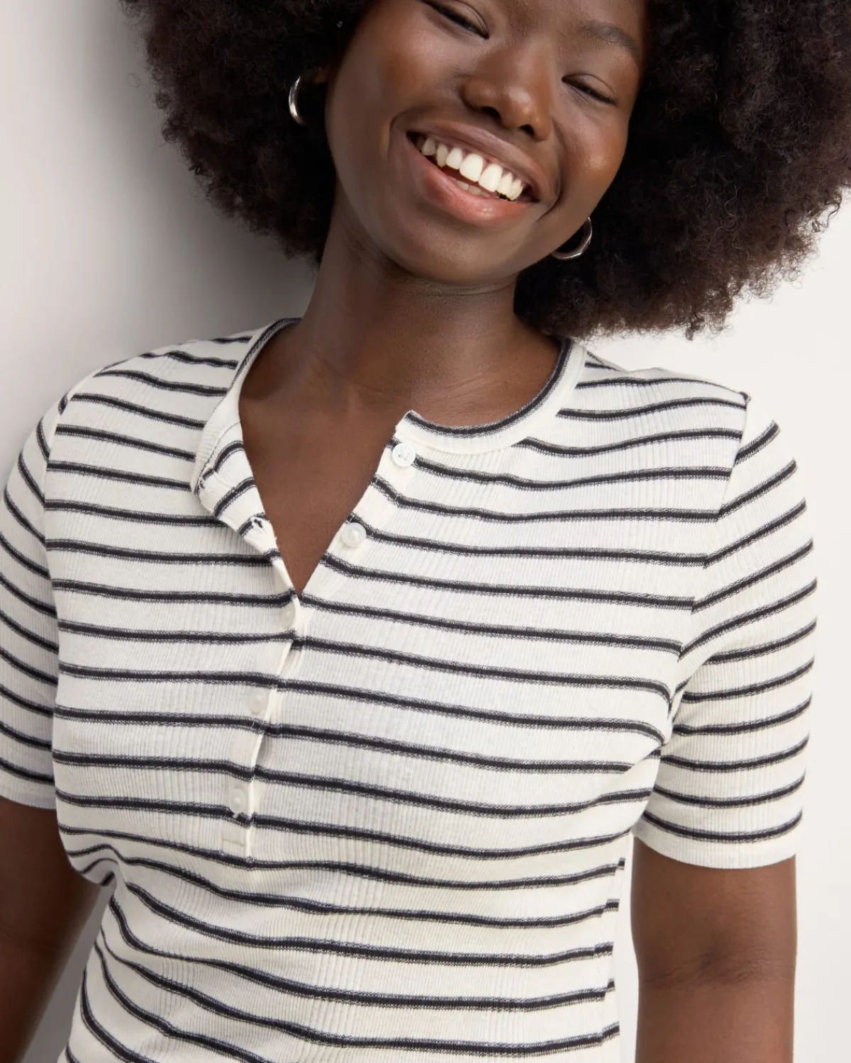 Everlane Tees|Short Sleeve Tees*The Vintage Rib Henley