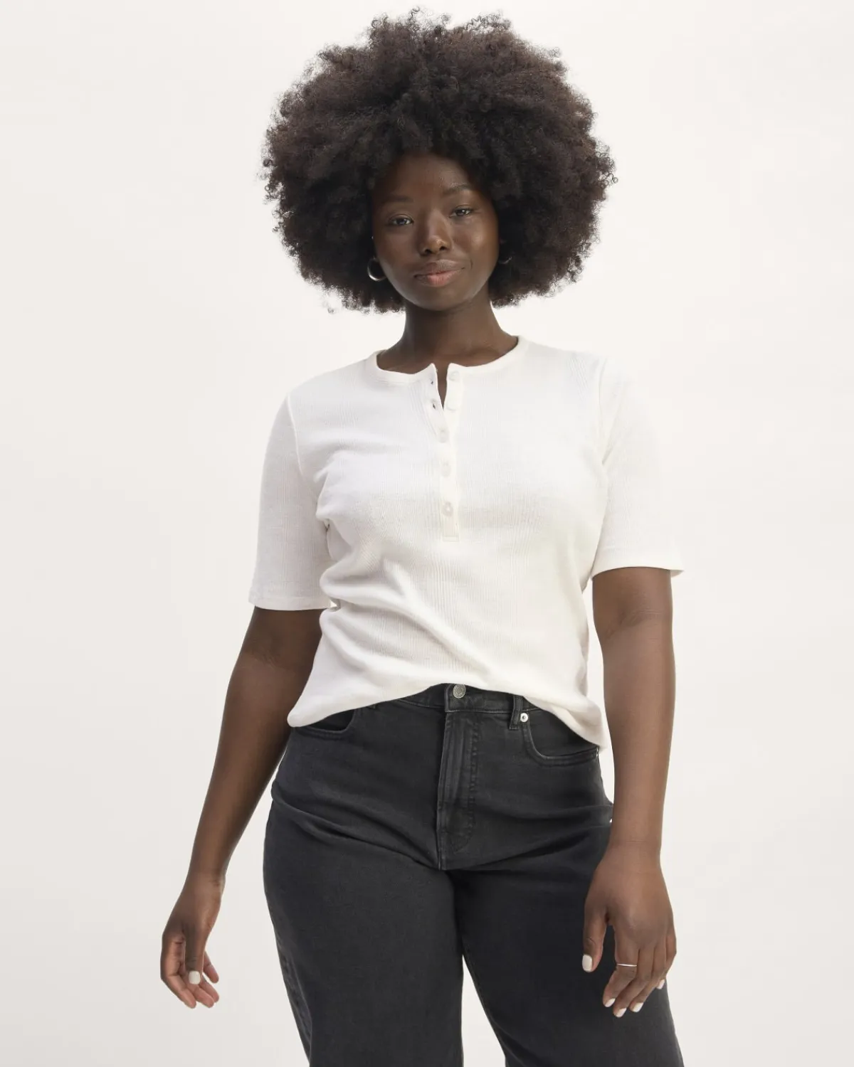 Everlane Tees|Short Sleeve Tees*The Vintage Rib Henley