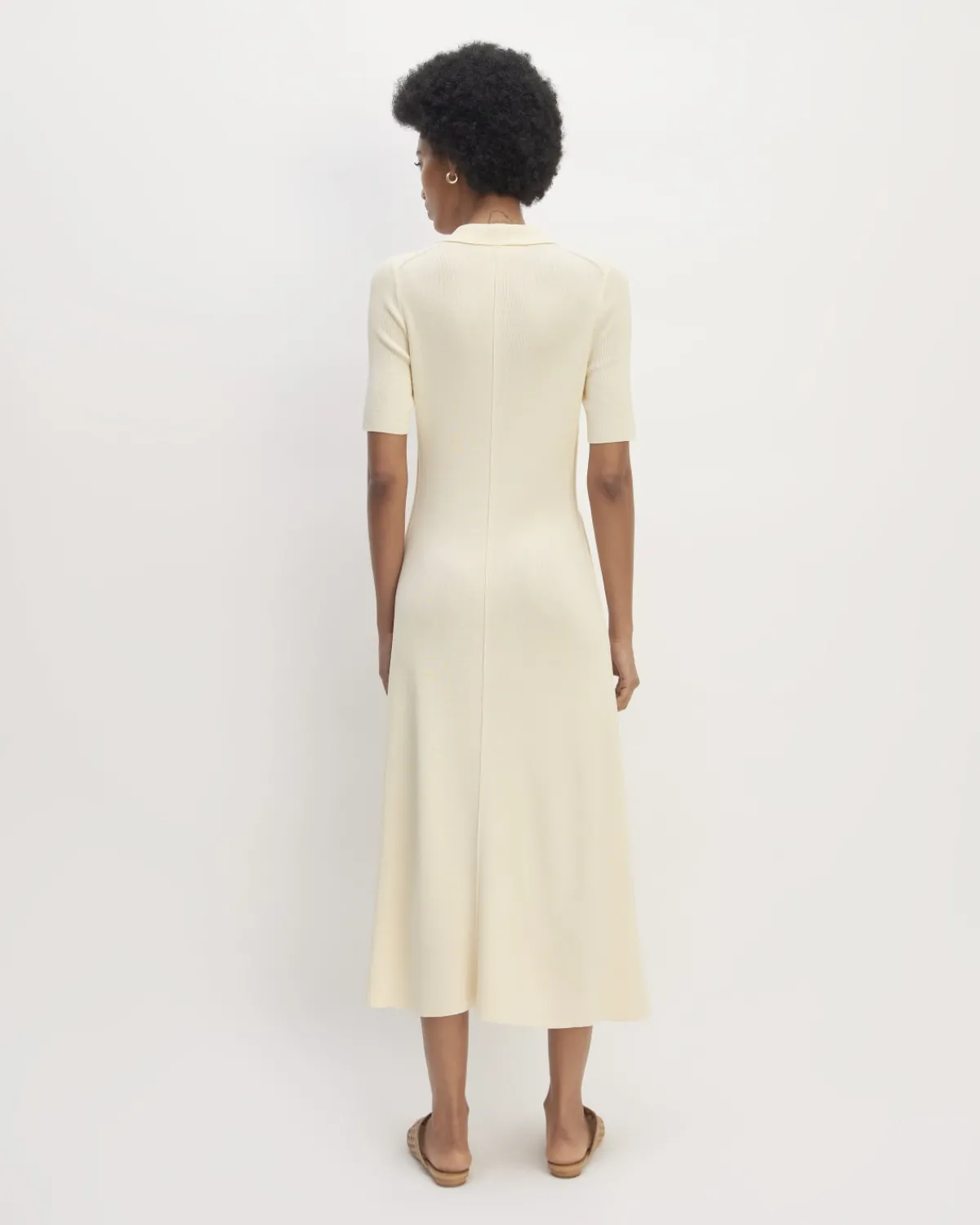 Everlane Dresses*The Viscose Knit Polo Midi Dress