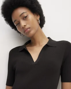Everlane Dresses*The Viscose Knit Polo Midi Dress