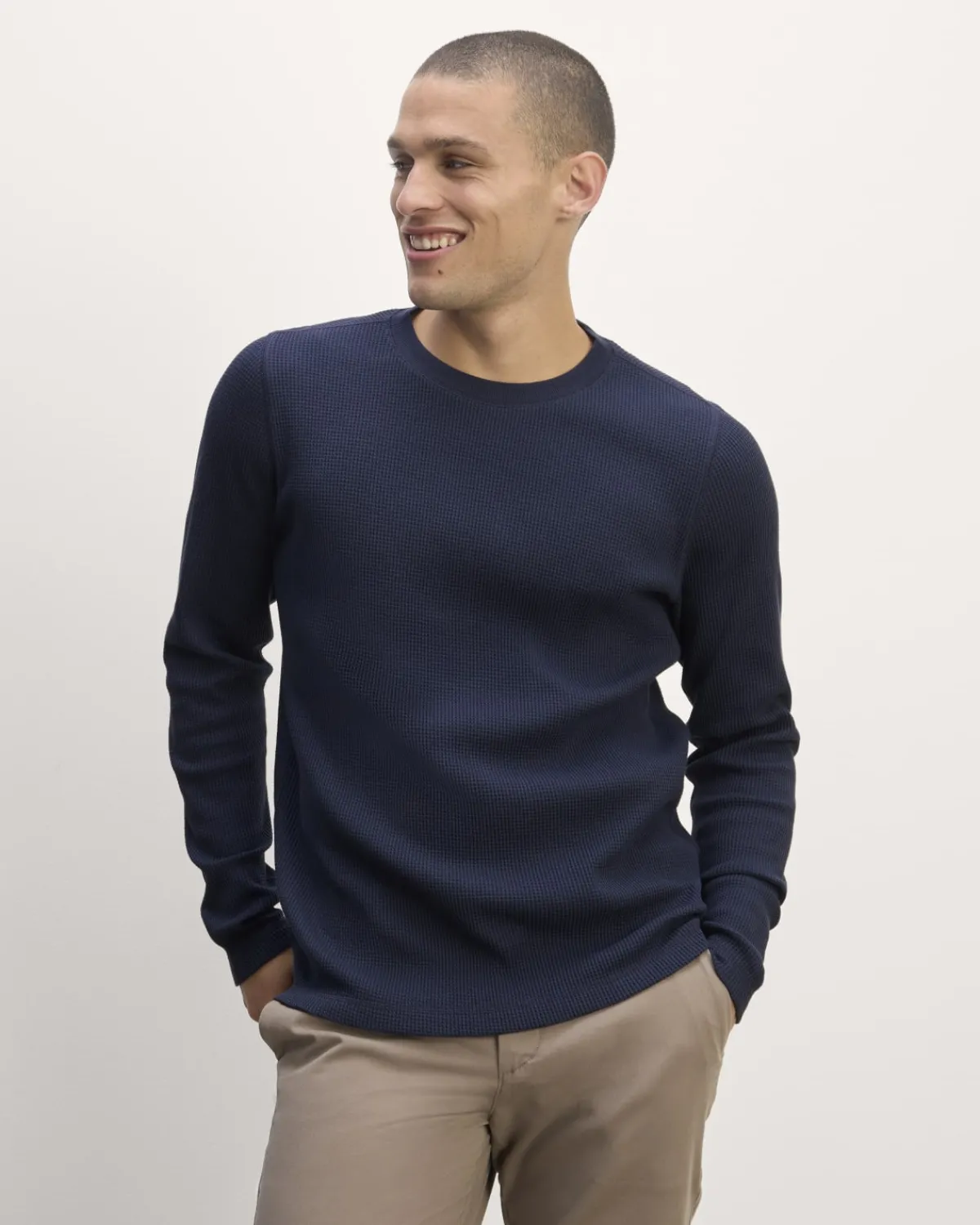 Everlane Tees|Tees*The Waffle Long-Sleeve Crew White
