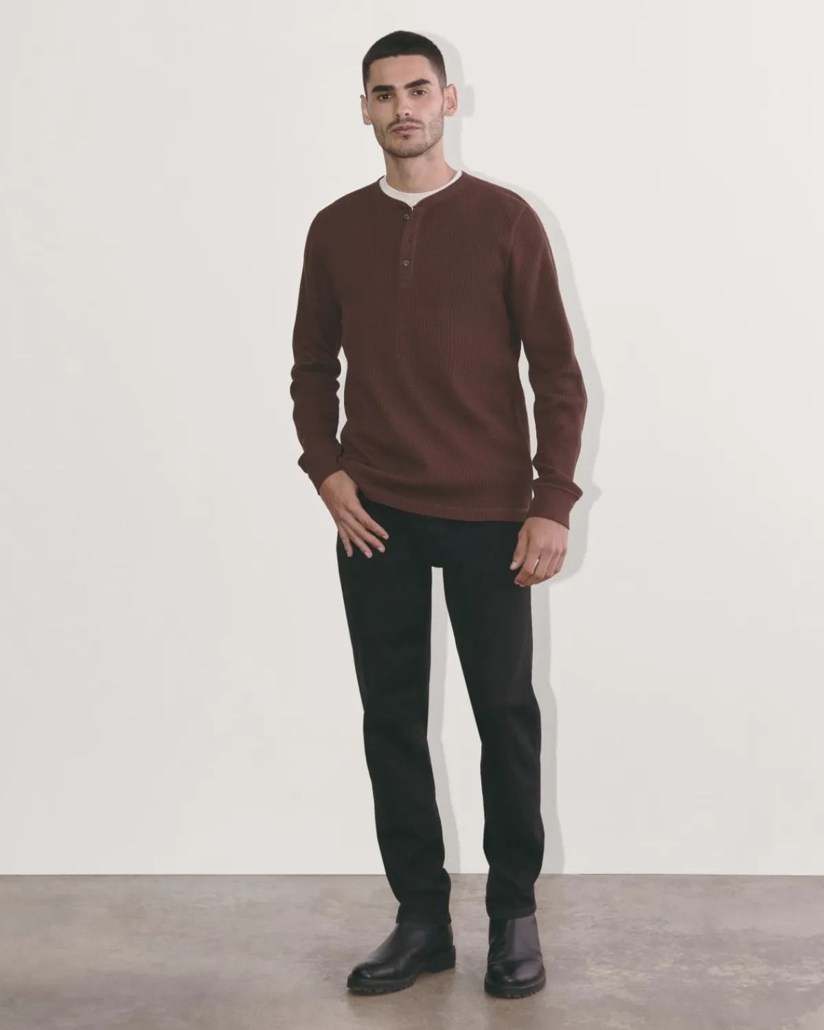 Everlane Tees*The Waffle Long-Sleeve Henley