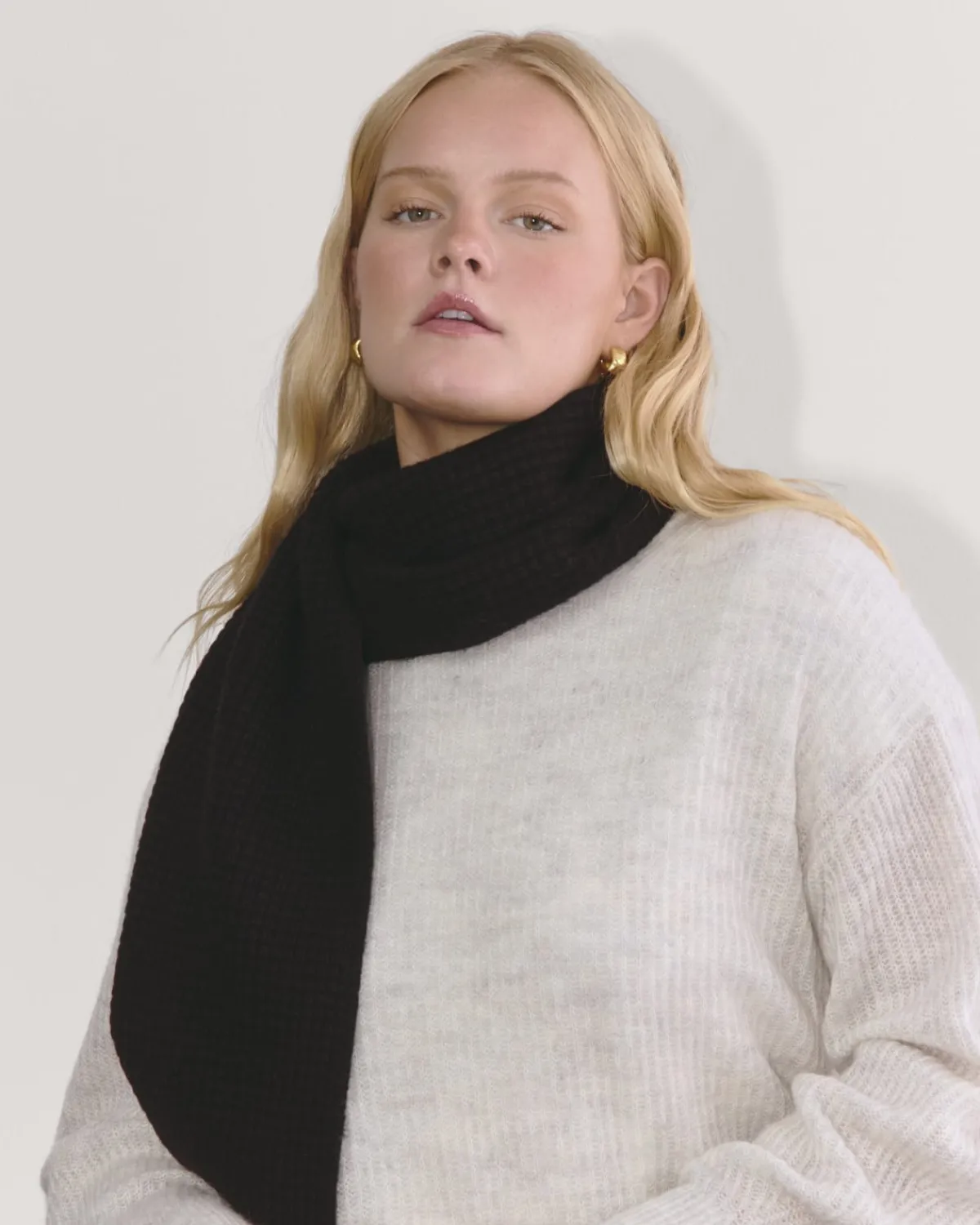 Everlane Accessories|Scarves & Beanies*The Waffle Scarf Black