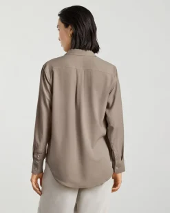 Everlane Tops*The Washable Silk Relaxed Shirt Burnt Sugar