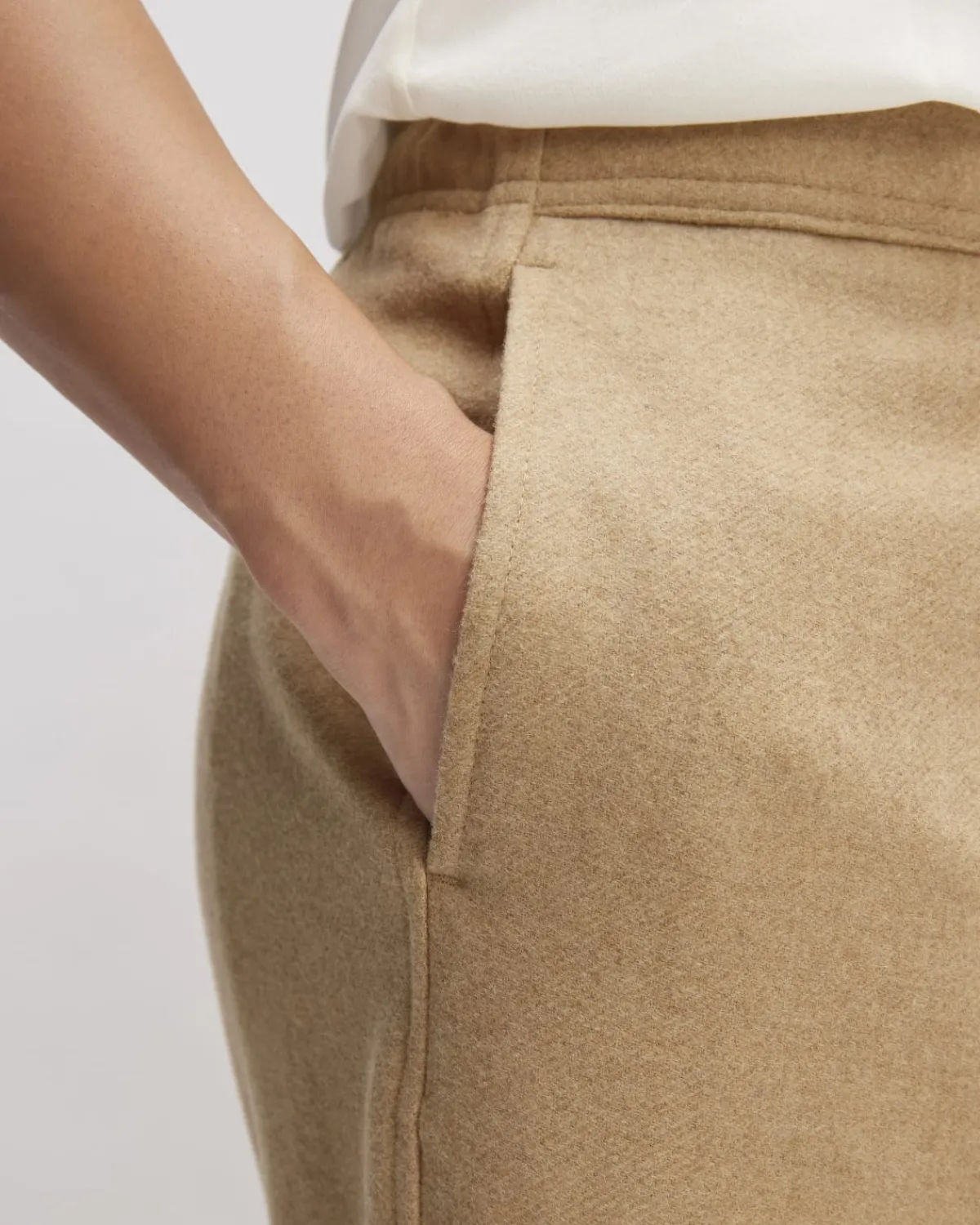 Everlane Pants|Tapered Pants*The Wool Flannel Pull-On Pant Tiger's Eye