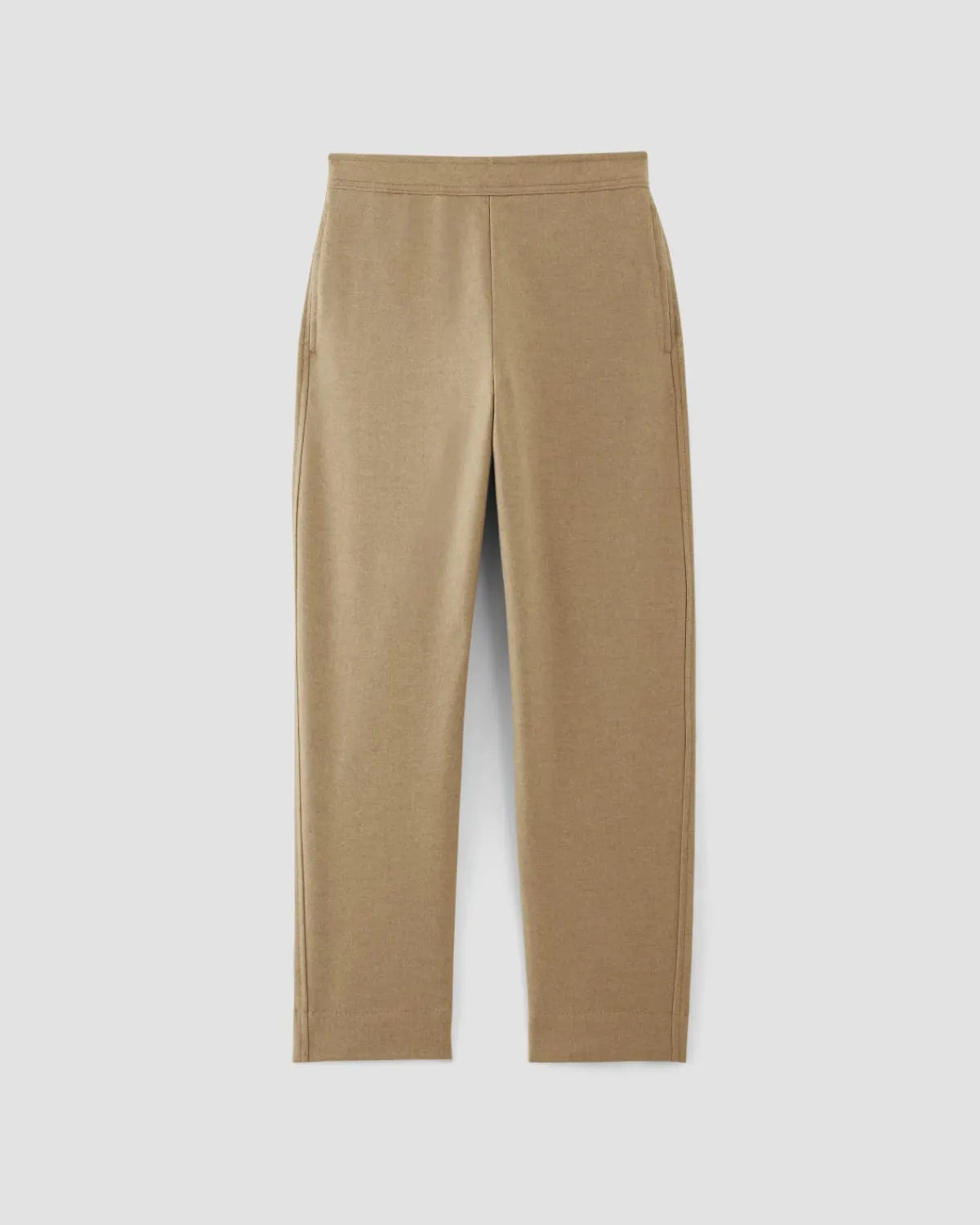Everlane Pants|Tapered Pants*The Wool Flannel Pull-On Pant Tiger's Eye