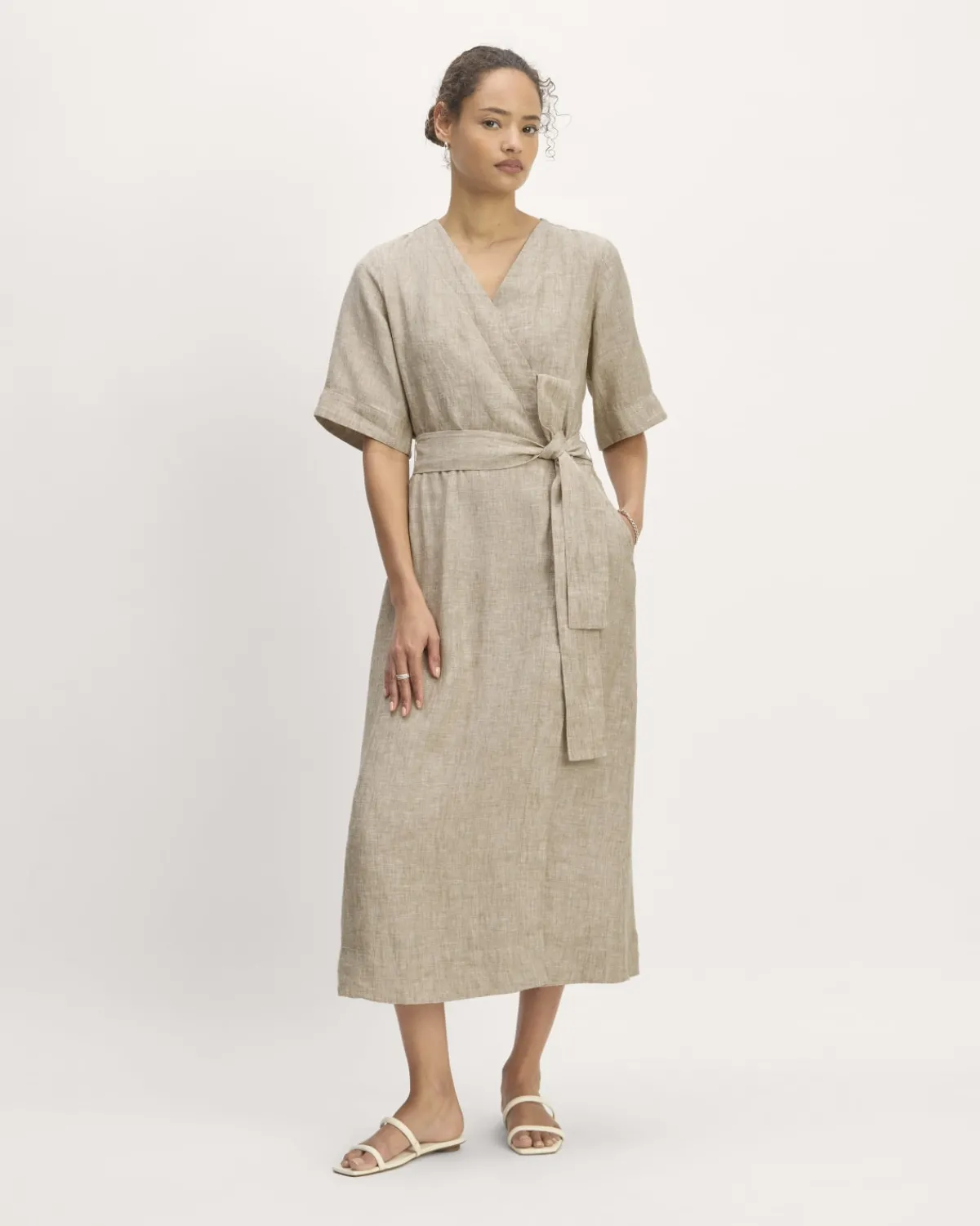 Everlane Dresses*The Wrap Dress in Linen
