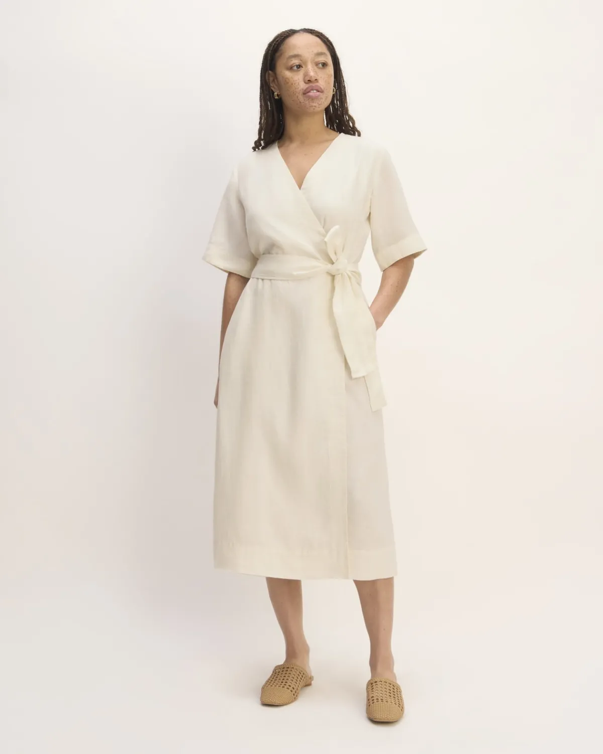 Everlane Dresses*The Wrap Dress in Linen