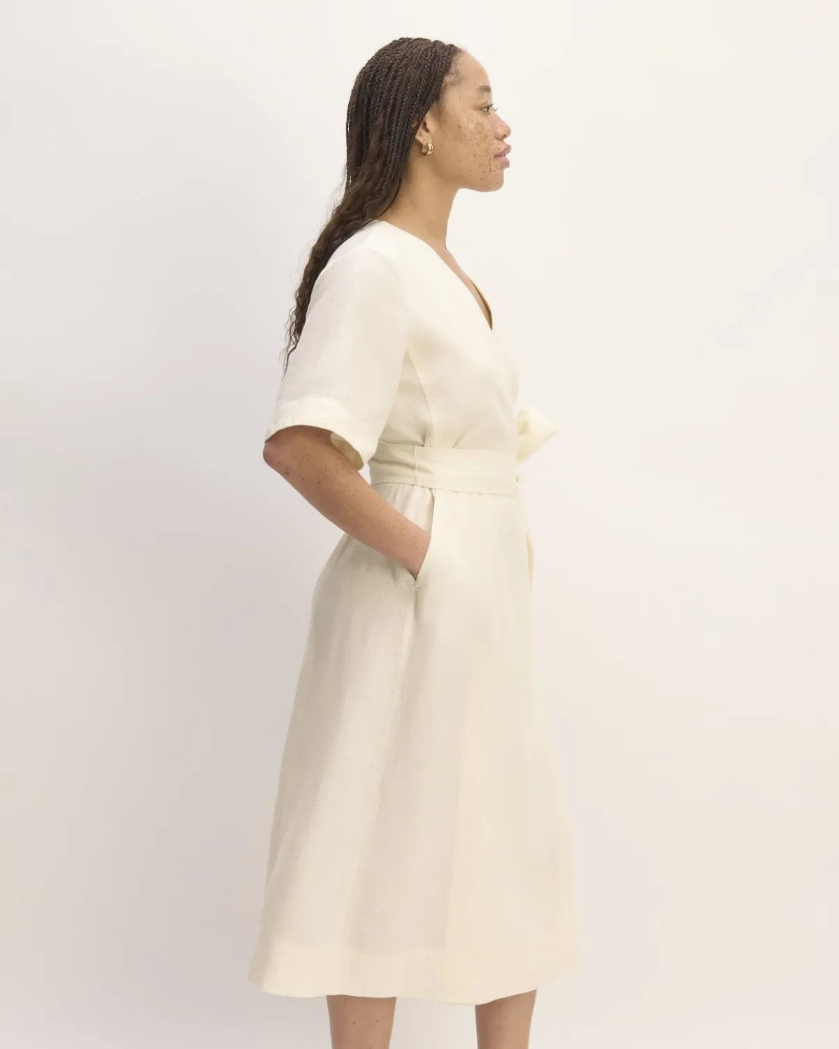 Everlane Dresses*The Wrap Dress in Linen