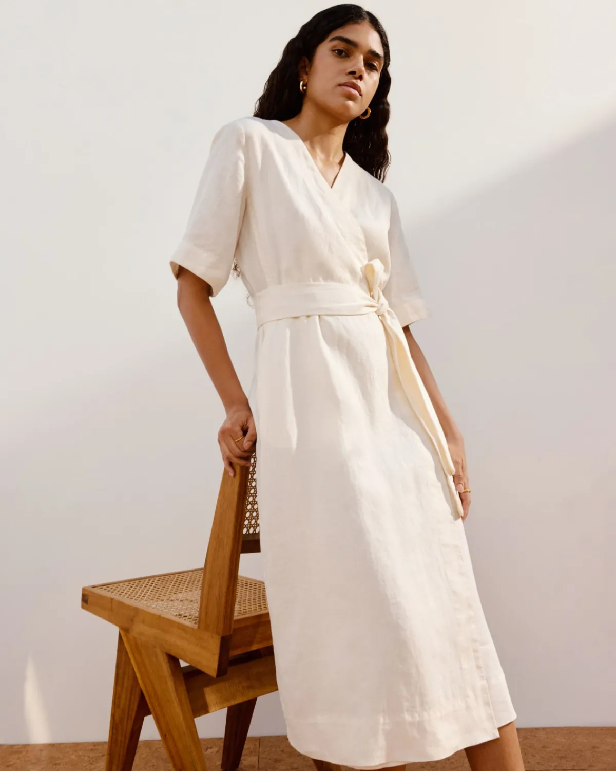 Everlane Dresses*The Wrap Dress in Linen