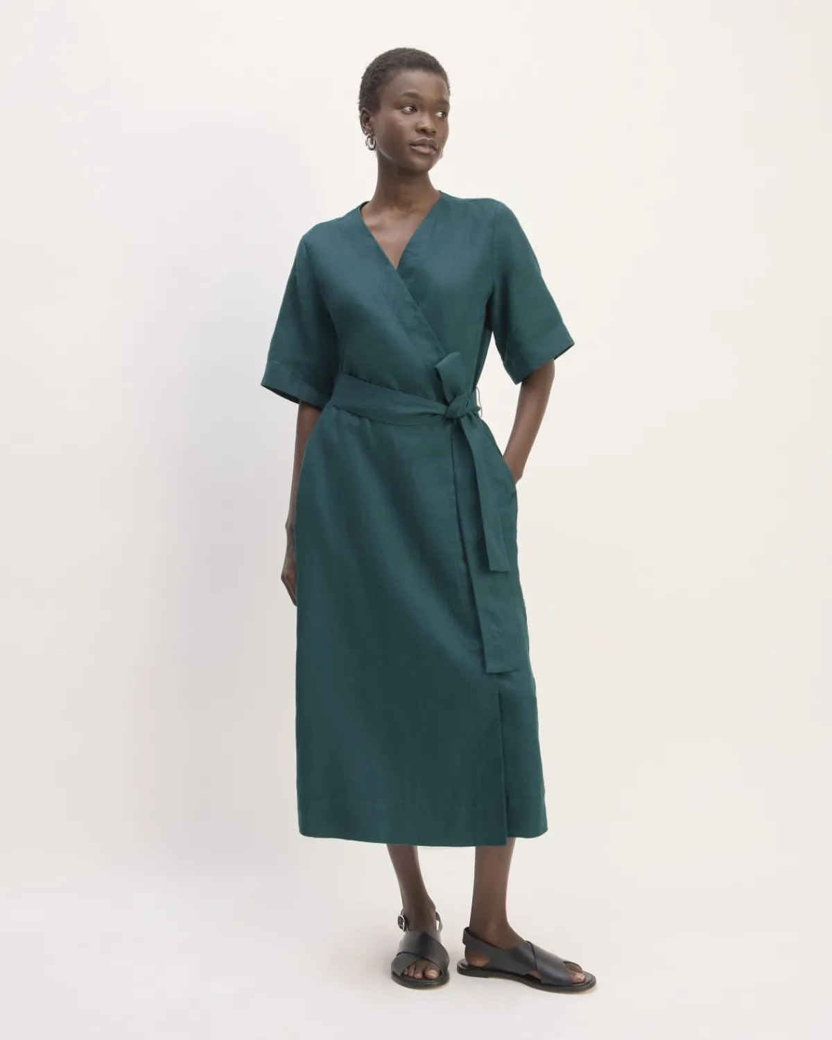 Everlane Dresses*The Wrap Dress in Linen