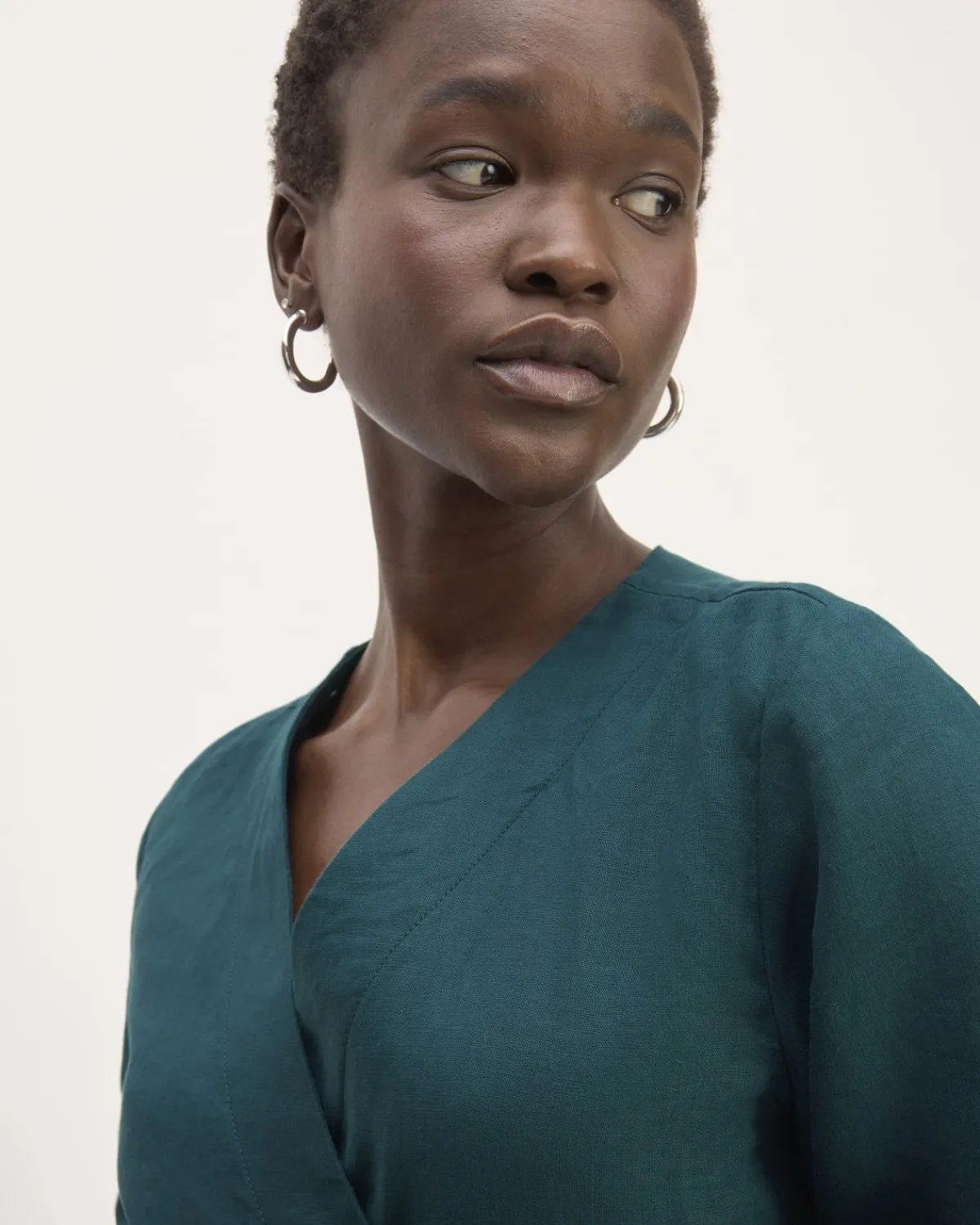 Everlane Dresses*The Wrap Dress in Linen