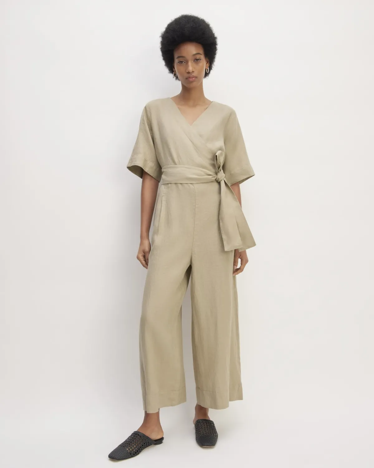 Everlane Dresses*The Wrap Jumpsuit in Linen
